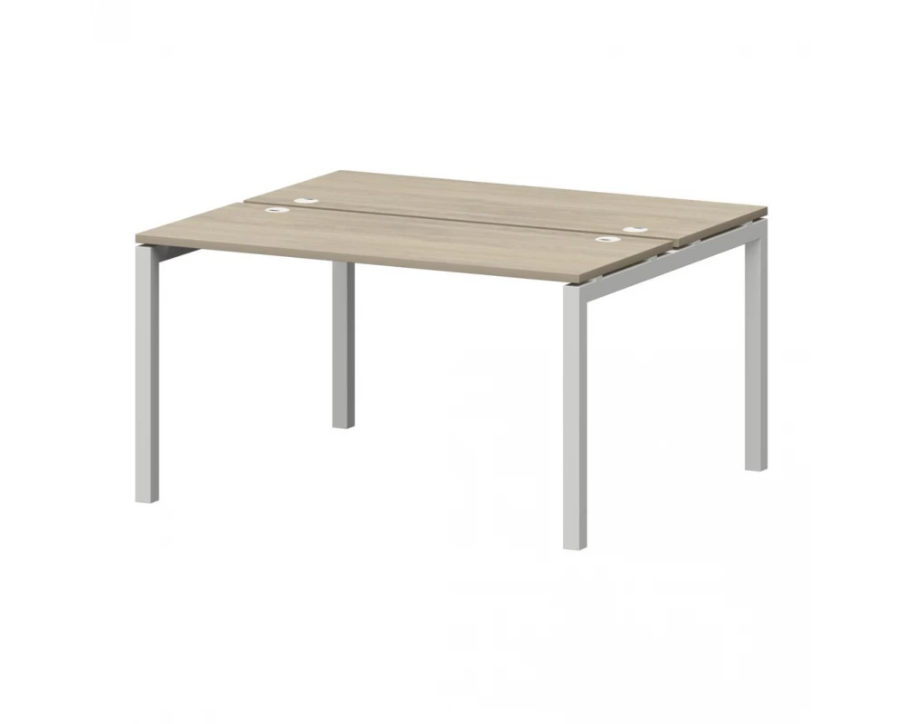 Бенч двойной на металлокаркасе СМС2-П-12К.120.Пр50 1200x1236x750 Смарт (pt)