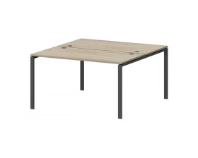 Бенч двойной на металлокаркасе СМС2-П-12К.149.Пр25 1200x1496x750 Смарт (pt) images