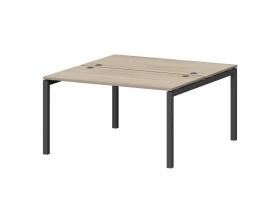 Бенч двойной на металлокаркасе СМС2-П-12К.149.Пр50 1200x1496x750 Смарт (pt) images