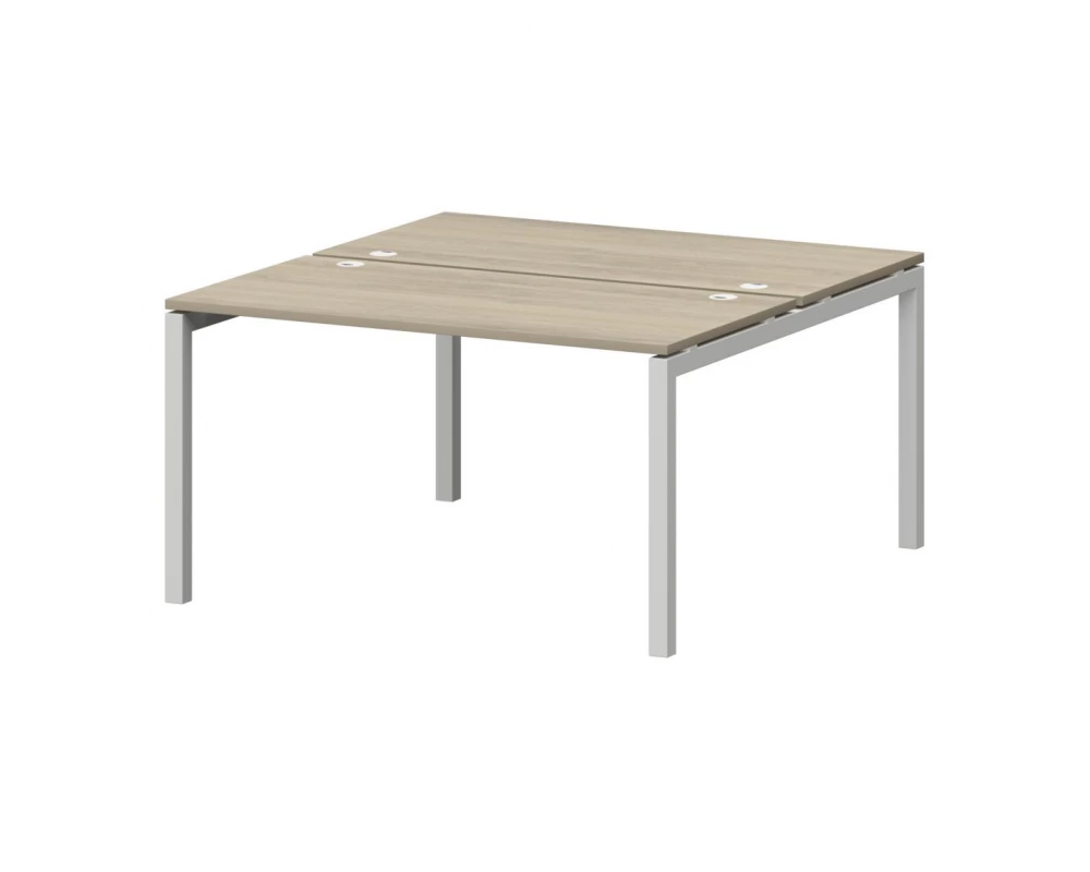 Бенч двойной на металлокаркасе СМС2-П-12К.149.Пр50 1200x1496x750 Смарт (pt)