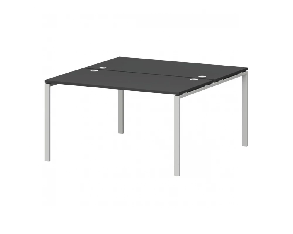 Бенч двойной на металлокаркасе СМС2-П-14К.149.Пр25 1400x1496x750 Смарт (pt)