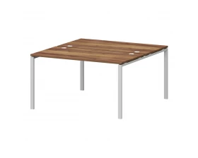 Бенч двойной на металлокаркасе СМС2-П-14К.149.Пр25 1400x1496x750 Смарт (pt) images