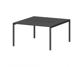 Бенч двойной на металлокаркасе СМС2-П-16К.149.Пр25 1600x1496x750 Смарт (pt) images