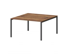 Бенч двойной на металлокаркасе СМС2-П-18К.149.Пр25 1800x1496x750 Смарт (pt) images