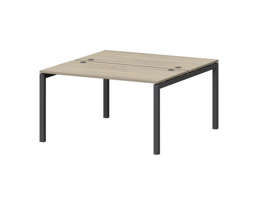 Бенч двойной на металлокаркасе СМС2-П-18К.149.Пр50 1800x1496x750 Смарт (pt)