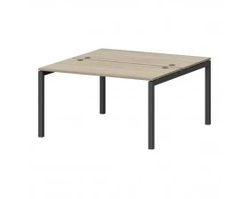 Бенч двойной на металлокаркасе СМС2-П-18К.149.Пр50 1800x1496x750 Смарт (pt) images