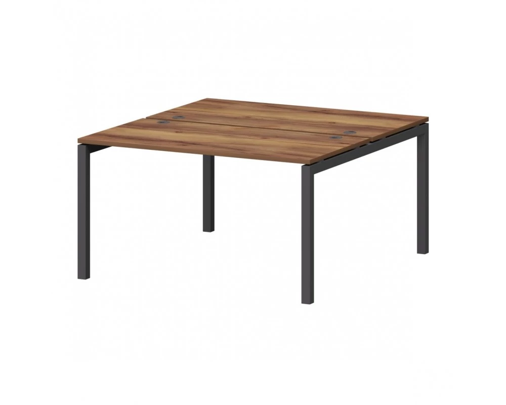 Бенч двойной на металлокаркасе СМС2-П-18К.149.Пр50 1800x1496x750 Смарт (pt)