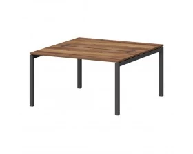 Бенч двойной на металлокаркасе СМС2-П-18К.149.Пр50 1800x1496x750 Смарт (pt) images