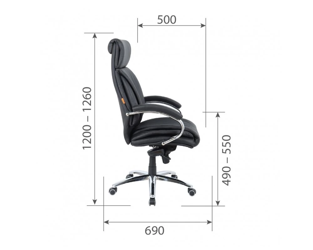 Кресло CHAIRMAN CH423 кожа