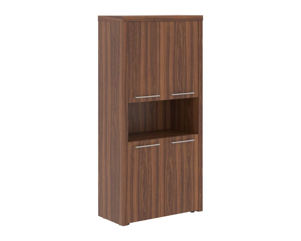 Шкаф с 2-мя комплектами глухих малых дверей и топом Zenn