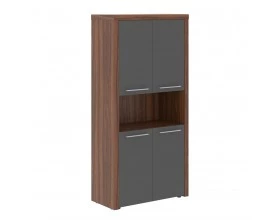 Шкаф с 2-мя комплектами глухих малых дверей и топом Zenn images